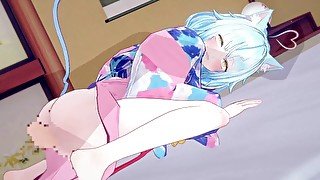 【ホロライブ 雪花ラミィ】雪花ラミィがイチャイチャセックスするだけ1