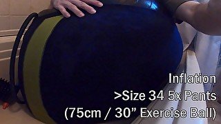 WWM - Size 34 5x Pants With Exercise Ball Inflation