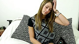 This bimbo gets so excited when the camera is on her and she fucks like a pro