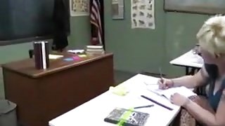 Beautiful lesbian chicks lick and finger their pussies