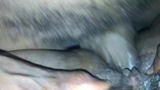 HAIRY CREAMY PUSSY GETTING FUCKED