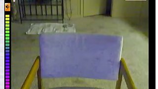 Tattooed emo girl stripping