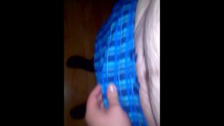 I move Out my swimming trunks and show my cock