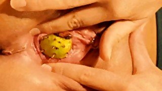 You love fruits?Her pussy does, and it is cool