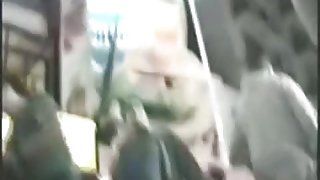 Young amateur brunette upskirt ass