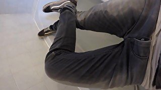 Pissing my Jeans and Vans Sneakers then taking a Warm Bath Fully Clothed