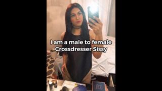 My First PornHub Video Crossdresser Sissy Leotard Swimsuit XheiditVX