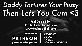 Daddy Ties You to the Bed & Teases Your Pussy + Afercare (Erotic Audio for Women)