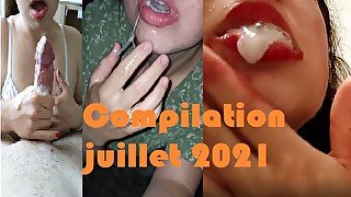 Compilation d'éjaculation de juillet 2021