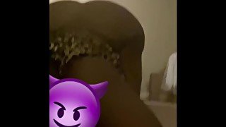 He couldn’t handle my phat ass.  Ass up face down 