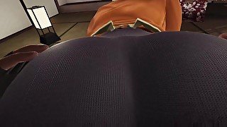 Bleach Futa Soifon x Yoruichi Slapping * bondage + Extreme blowjob