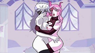 Friday Night Funkin Animation Ruvina and Sarvente Rubbing and Fingering Their Tits and Asses