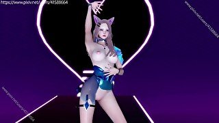 英雄联盟 KDA阿狸 R18 MMD 边跳边脱 玩游戏加钉钉号1rc-nnphbgevni