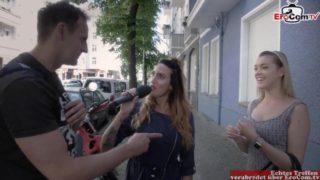 Deutsches Normales Mädchen auf Straße abgeschleppt für Blind date