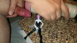 Cum on figurine fetish. Spider Gwen. Gwen Stacy