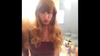 Reddish Brown Haired Crossdresser