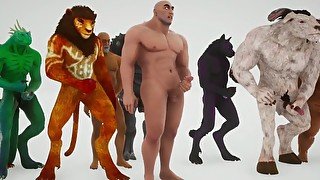 joint furry handjob  at the request of the subscriber