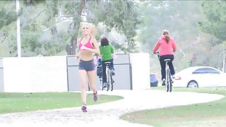 Heather is out running