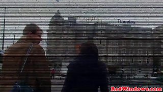 Cocksucking black hooker closeup with tourist