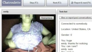 CUTE GIRL GOES NASTY AND FLASHES ON OMEGLE!