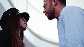 Fucking hot policewoman Gianna Ge bangs her boyfriend after a blowjob session