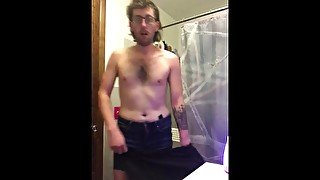 Horny Punk Guy Strips Down And Gives Himself A HUGE Orgasm!