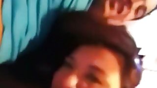 Cute cutie gives a quick oral stimulation