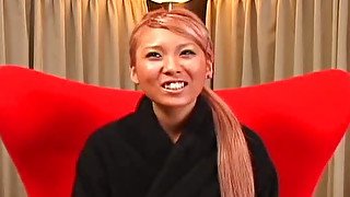 Amazingly cute ginger Asian chick receives oily massage