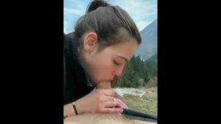 Chupando ao ar livre