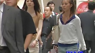 Candid Asian babes shot from behind on my voyeur cam dvd DRNC-26