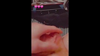 Fondling my dick and balls ) ] ♡♡