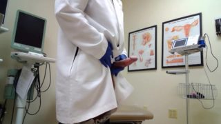 Doctor tries to make tent then cums