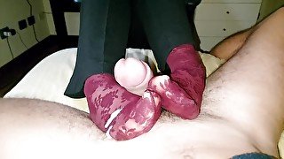 FOOTJOB cumshot compilation N° 2