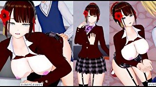 【エロゲーコイカツ！】性格艶やかな爆乳「(麗香オリキャラ)」のおっぱい揉みまくりH！(巨乳アニメ3DCG動画)[Hentai Game Koikatsu! ](Anime 3DCG video)