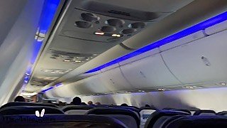 On Airplane Cumming Playing With My Wet Asian Pussy on Plane Public sex Mile high Club MyAsianBunny