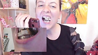 Nicoletta eats you and crushes you under her bite and you little useless insect will be devoured!