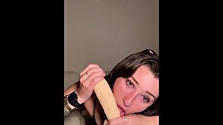 RIP JUICEWRLD tribute video 3 deepthroat blowjob on 8in dildo