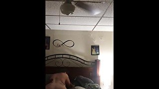 White girl rides black dick