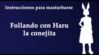 JOI hentai con Haru de Beastars. Con voz española. Furry.