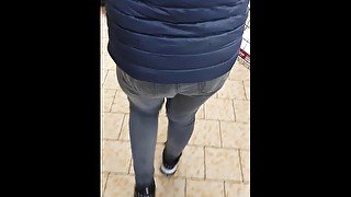 Step mom addicted to fuck make step son dick strong and have sex in supermarket