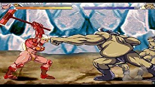 Queen Axe [Extreme Hentai PornPlay] Ep.4 Muscular samus lookalike threesome rough fuck