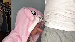 Bunny deep throat training