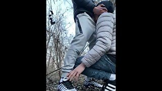 Amateur gay suck outdoor (blowjob in sportwear)