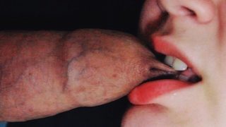 Juicy Foreskin And Cum Rubbing All Over My Tongue And Lips