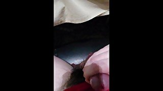 Showing off my small cock and balls and blowing a load on myself