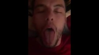 Hot Straight guy first time with TS gets facial 