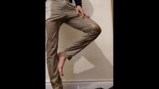 Guy Pissing Pants 3 Times