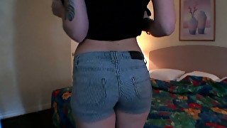 Concupiscent whore Lillian Feirah shows off her private parts