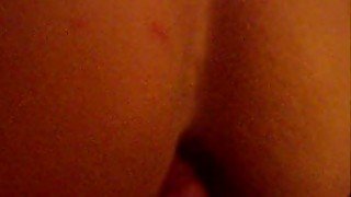 I'm drilling lewd Bulgarian whore's holes from behind on my cam