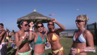 Bikini Clad Coeds Dance And Party In Texas